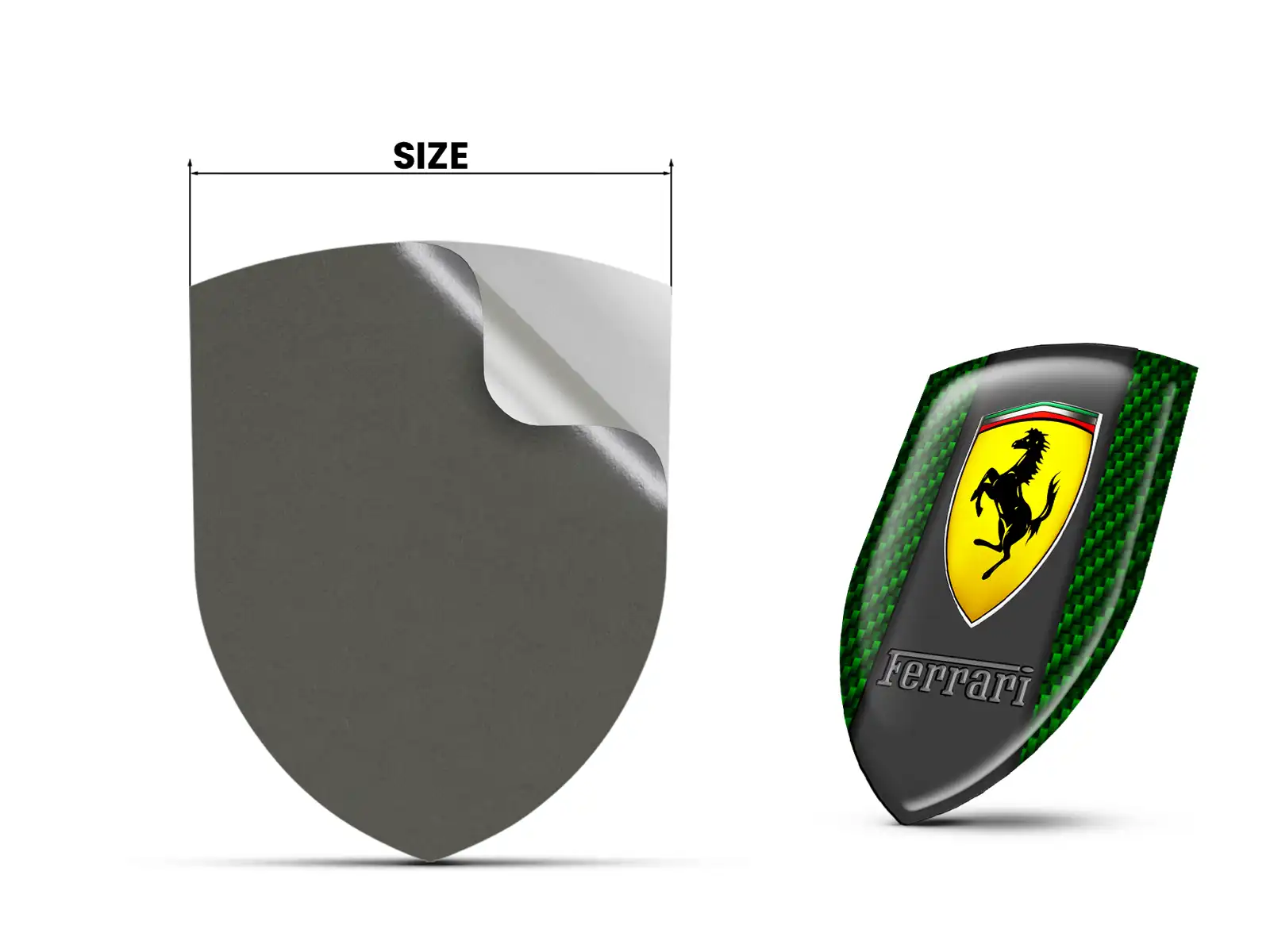 Ferrari Silikonembleme Auto Professionell Anpassbar Robust